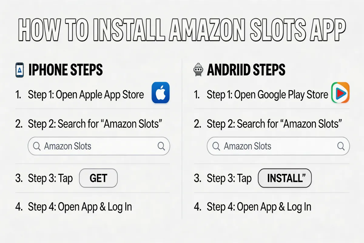 So installieren Sie die Amazon Slots App auf iPhone und Android