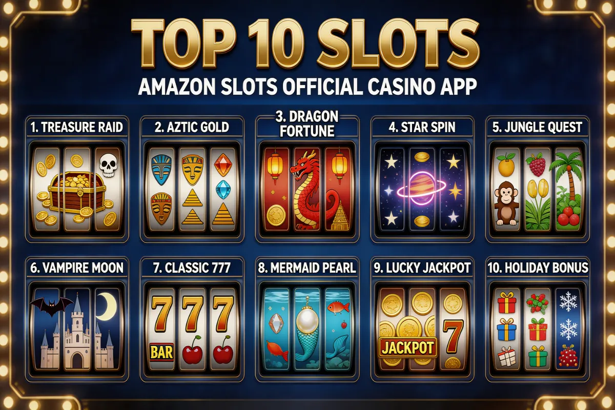 Top 10 Slots in der Amazon Slots Official Casino App